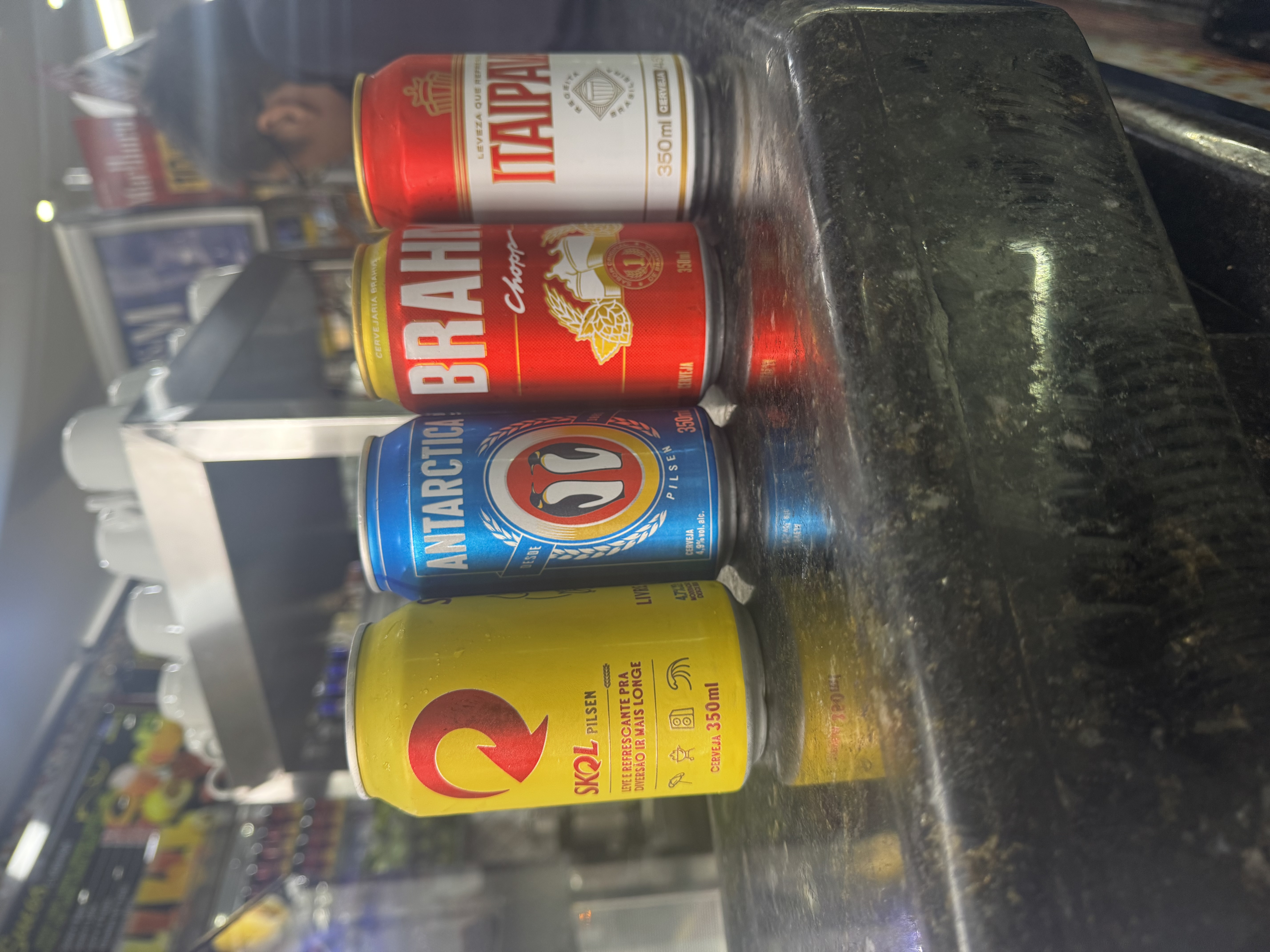 Skol, Brahma, Antártica, itaipava 