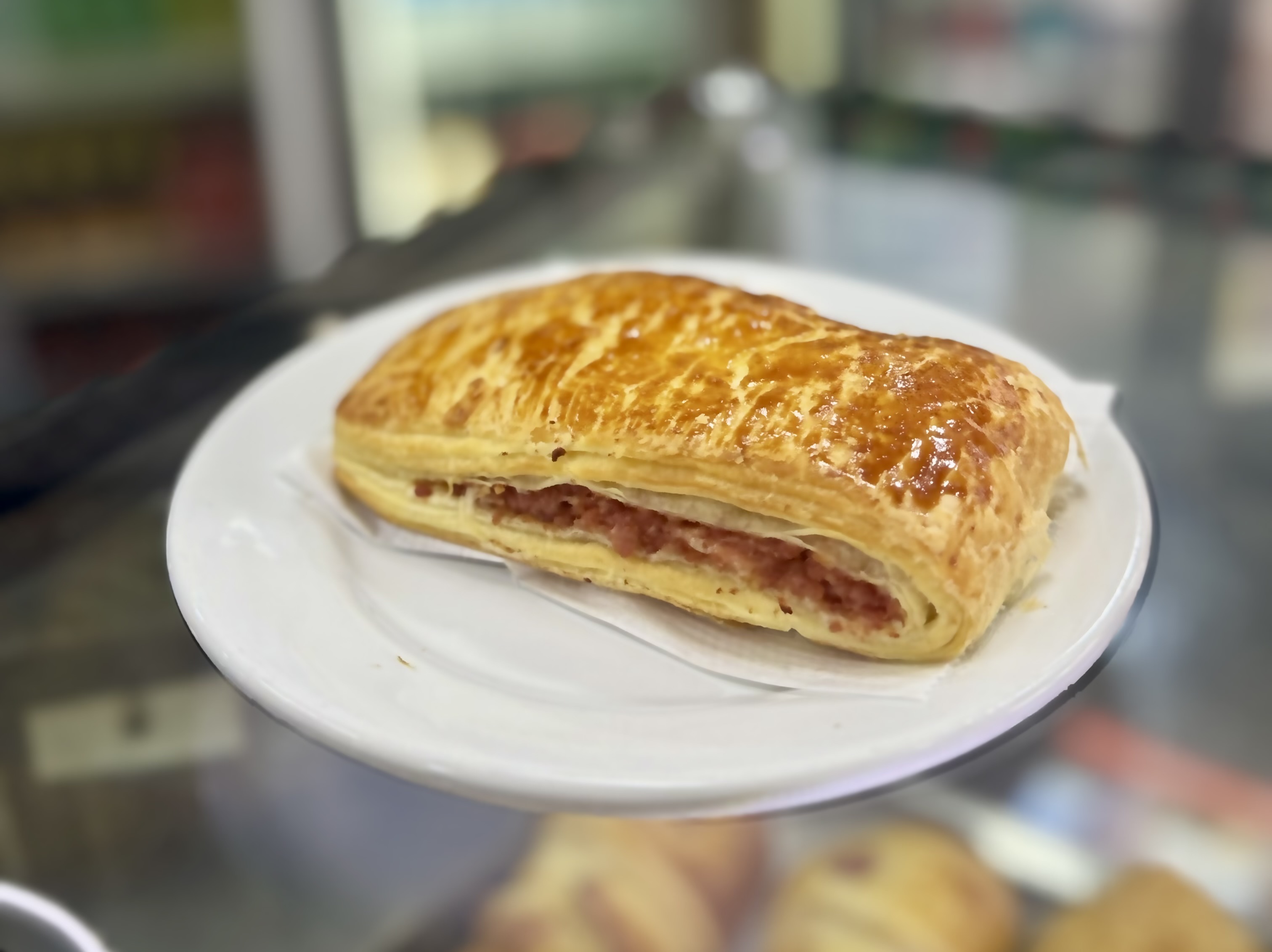 Folhado de calabresa 